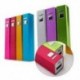 Rózsaszín akkumulátor 2600mAh USB hordozható külső akkumulátortöltő Power Bank mobiltelefonhoz