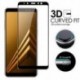 2018 Fekete teljes borítású edzett üveg képernyővédő fólia Samsung Galaxy A8 készülékhez
