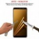 2018 Fekete teljes borítású edzett üveg képernyővédő fólia Samsung Galaxy A8 készülékhez