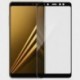 2018 Fekete teljes borítású edzett üveg képernyővédő fólia Samsung Galaxy A8 készülékhez