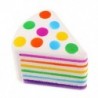 1PCS Rainbow Cake Gyűjtemény Reális Jumbo Squishy Squeeze Lassú emelkedő stresszcsökkentő gyerek szórakoztató játék