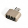 Arany Micro USB 2.0 női USB-hez 3.1 C típusú férfi átalakító USB-C OTG adapter Új