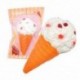 Soft White Cone Squishy szuper lassú emelkedő illatos fagylalt játék kenyér gyerek ajándék
