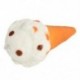 Soft White Cone Squishy szuper lassú emelkedő illatos fagylalt játék kenyér gyerek ajándék