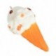 Soft White Cone Squishy szuper lassú emelkedő illatos fagylalt játék kenyér gyerek ajándék