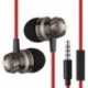 Fekete Sztereó 3,5 mm-es fül A fejhallgató fejhallgató Super Bass Music fülhallgató fülhallgató mikrofonnal