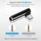Arany C-től 3,5 mm-es jack fülhallgató-kábel USB C fejhallgató Audio 90 ° -os adapter