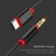 Rózsa arany C-típusú 3,5 mm-es audio Aux-kábel, 3,5 mm-es alumínium férfi USB-C 3,5 mm-es sztereó sztereó