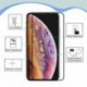 Az Iphone XS-hez 9H   Real Premium edzett üveg képernyővédő fólia Apple iPhone XS Max XR készülékhez