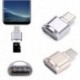 Ezüst Alloy USB 3.1 C típusú Micro SD TF kártyaolvasó OTG adapter Samsung HTC LG új készülékhez