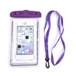 Lila Vízálló víz alatti világító tok száraz zsák tok iPhone okostelefonokhoz
