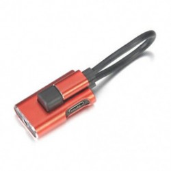 Piros 1db típusú C-típusú, 3,5 mm-es női hangadapter-átalakító kábel-C típusú AUX kábel