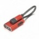 Piros 1db típusú C-típusú, 3,5 mm-es női hangadapter-átalakító kábel-C típusú AUX kábel