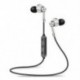 5 * Ezüst Mágneses fülhallgató-fülhallgató vezeték nélküli Bluetooth fülhallgató nyakpánt fejhallgató
