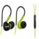 Piros Vízálló fülhallgatók fülfülkékben HIFI Sport fejhallgató Bass fejhallgató   mikrofon