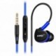 Kék Vízálló fülhallgató fülhallgató fülhallgatóval HIFI Sport fejhallgató basszus mikrofonnal