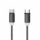 Fekete (Android) Samsung C-típusú és Android fonott mágneses villámláshoz   USB töltőkábelhez