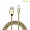 Arany (C típus) Fonott mágneses villám   USB töltő Samsung Android és C típusú töltőkábelekhez
