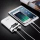 * 1 Black 2 Slot Töltés Tápfeszültség Bank Shell Zseblámpa Töltődoboz Fit 18650 Akkumulátor USB kimenet 5V