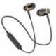 Fekete HIFI vezeték nélküli Bluetooth Super Bass Headset Sport fejhallgató fülhallgató