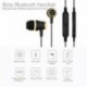 Fekete HIFI vezeték nélküli Bluetooth Super Bass Headset Sport fejhallgató fülhallgató