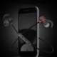 Fekete Vezeték nélküli Bluetooth sport fülhallgató mágneses fejhallgató vízálló sztereó fülhallgató