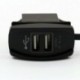 12-24V 3.1A autós automatikus tápegység töltő csatlakozóaljzat Dual LED USB vízálló