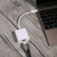Fekete Vékony USB-C típusú C-HDMI HDTV fekete adapterkábel Samsung S9 megjegyzéshez 8 Újonnan