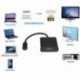 Fekete Vékony USB-C típusú C-HDMI HDTV fekete adapterkábel Samsung S9 megjegyzéshez 8 Újonnan