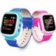 Kék 1db Anti-Lost Kids Biztonságos GPS Tracker SOS Call Smart Watch csukló Android IOS