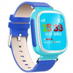 Kék 1 X Elveszett gyerekek Biztonságos GPS Tracker SOS Hívás Smart Watch csukló Android IOS