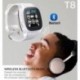 Kék Új T8 Bluetooth Smart Watch támogatás SIM és TFcard kamera iPhone Android számára