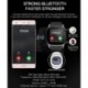 Fekete Egy T8 Bluetooth Smart Watch támogatás SIM és TFcard kamera Android iPhone számára