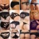 * 7 Fekete egy normál méretű Forró szexi női tanga G-string V-string bugyi Knickers fehérnemű fehérnemű