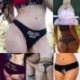 * 7 Fekete egy normál méretű Forró szexi női tanga G-string V-string bugyi Knickers fehérnemű fehérnemű