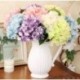 * 7 Lila Virág csokor mesterséges selyem rózsa virág menyasszonyi esküvői fél váza dekoráció
