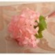 Rózsaszín Mesterséges hortenzia selyemvirágok levélszár esküvői menyasszonyi party lakberendezés Új