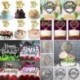 Sweet 16 - Arany színű kerek akril tortadísz szülinapra
