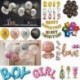 * 4 5PCS kék szív 10X 2019 Boldog új évet Latex léggömb karácsonyi születésnapi esküvői party dekoráció