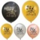 * 4 5PCS kék szív 10X 2019 Boldog új évet Latex léggömb karácsonyi születésnapi esküvői party dekoráció