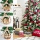 1db 11x6cm-es Rénszarvas alakú fa dísz - Karácsonyi dekoráció
