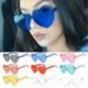 Kék Nagy túlméretezett női Lolita szív alakú napszemüveg divat aranyos szerelem szemüveg