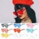 Kék Nagy túlméretezett női Lolita szív alakú napszemüveg divat aranyos szerelem szemüveg
