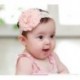 Rózsaszín Baba gyerekek lány nyújtás aranyos csipke virág fejfedők haj dekoráció fejfedő fejpánt