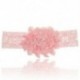 Rózsaszín Baba gyerekek lány nyújtás aranyos csipke virág fejfedők haj dekoráció fejfedő fejpánt