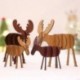 Nagy dió színű Fa karácsonyi elk szarvas díszek Xmas fa függő dekoráció dísz medál legjobb ajándék