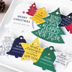 színezése Boldog karácsonyt lógó kártya díszek ajándék címke esküvői party karácsonyi otthoni dekoráció