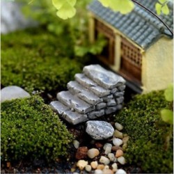 1PC Gary Straight Step Miniatűr kézműves növényi tündérfűke babaház dekoráció kerti dísz DIY új