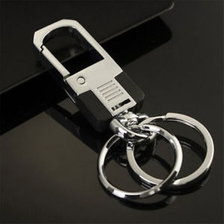 * 39 Kettős kulcstartó Kreatív fém ötvözet kulcstartó autó kulcstartó Unisex kulcstartó kompass kulcstartó gyűrű