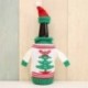 * 3 Karácsonyfa Karácsonyi Santa Pants Candy táskák Bor harisnya üveg ajándék táska Xmas dekoráció